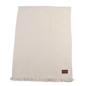Gucci GG Jacquard Wool Shawl